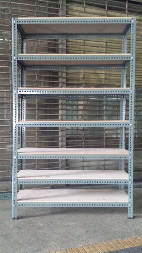 slotted angle shelving|Slotted Angle Shelve Steel and Plywood Decking .